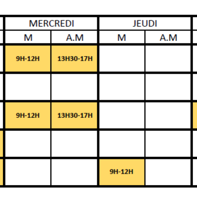 Horaires des déchèteries